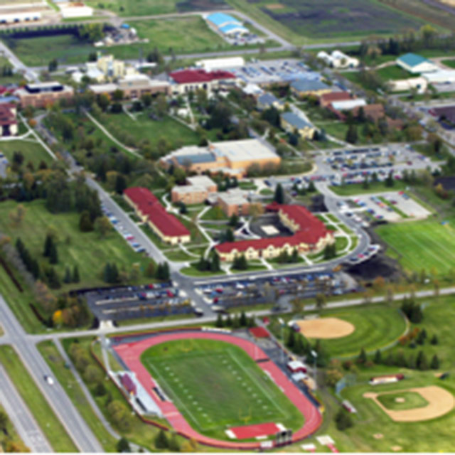 Arial photograph of Crookston campus.