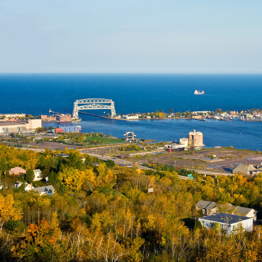 Duluth and Lake Superior scenic overlook